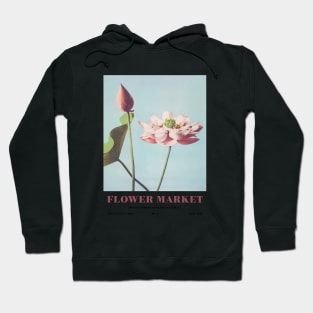 Flower Market Lotus Flowers Ehibition Wall Art Hoodie